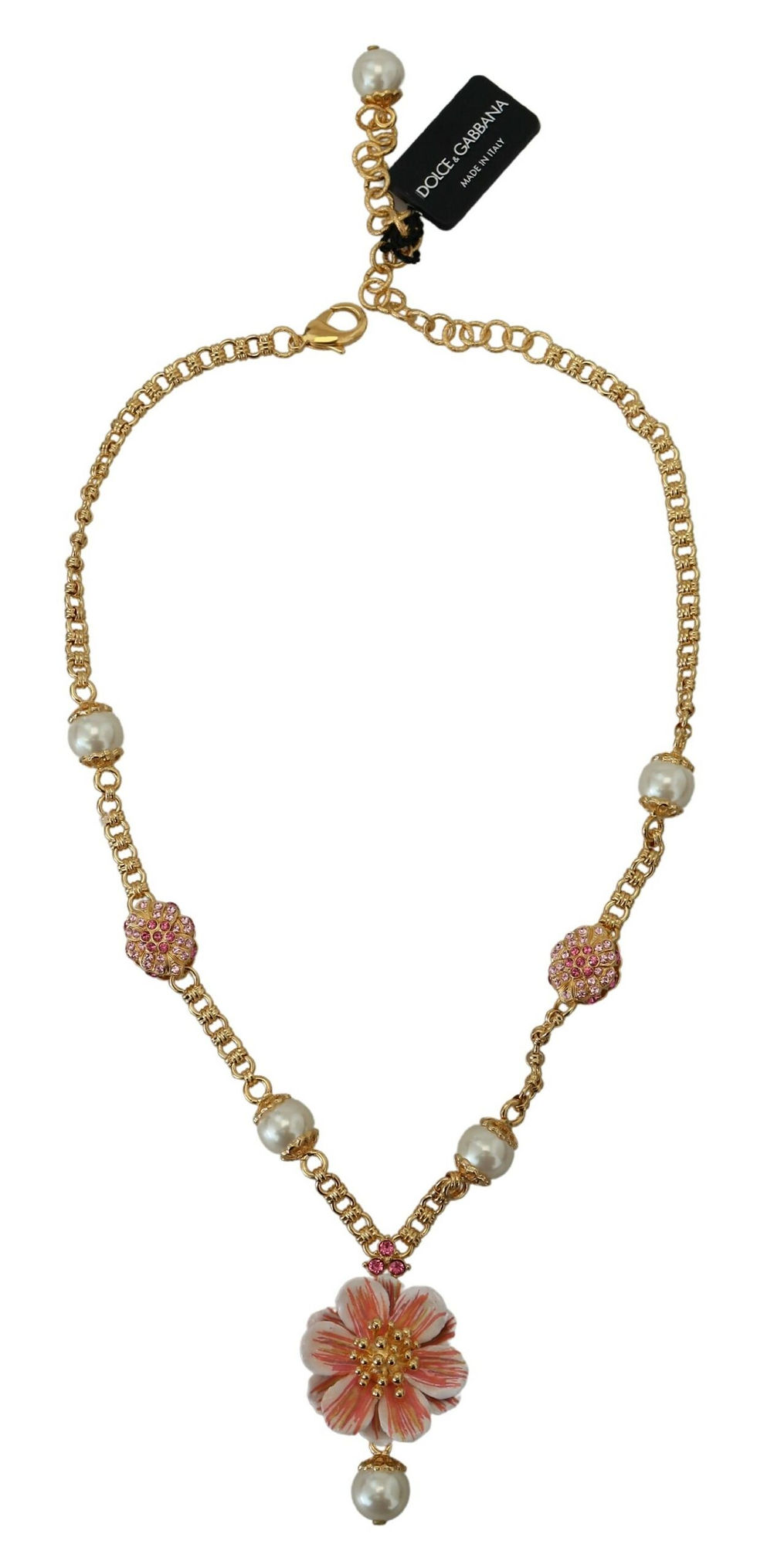Thumbnail: Elegant Floral Statement Charm Necklace