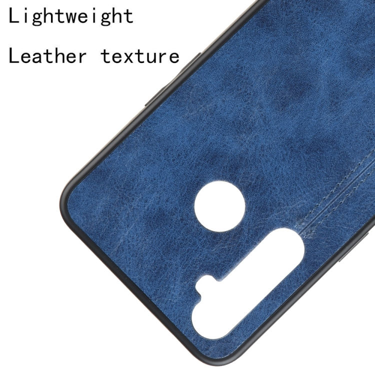Thumbnail: For Oppo Realme 5 Shockproof Sewing Cow Pattern Skin PC + PU + TPU Case