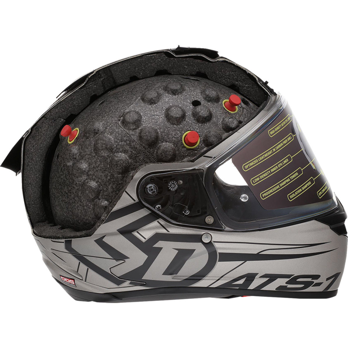 6d Helmets - Cutaway Display - Ats-1r - 90-2004