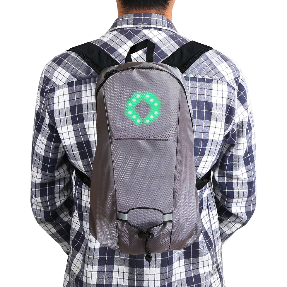 Thumbnail: Bicycle Bag Waterproof Sport Backpack 15L LED Turn Signal Light Remote