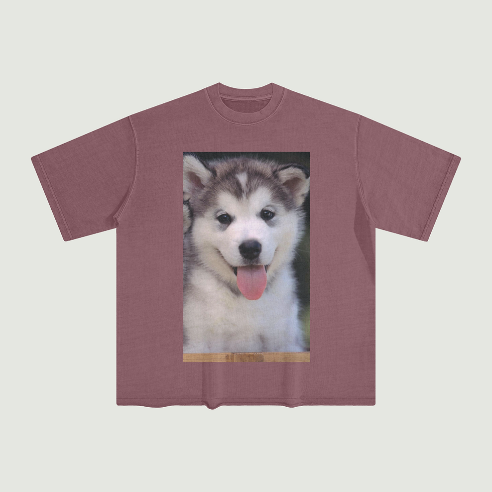 Thumbnail: 260G Unisex Washed Raw Edge T-shirt