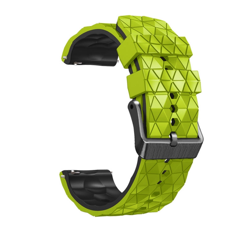 Thumbnail: 22mm Football Pattern Two-Color Silicone Strap