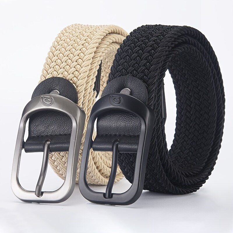 Men'S Belt Casual Woven Elastic Outdoor Sports Women'S No Need For Pun