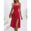 Thumbnail: New Polka Dot Print Suspender Dress Summer Sexy Split Long Dresses For Womens Cl