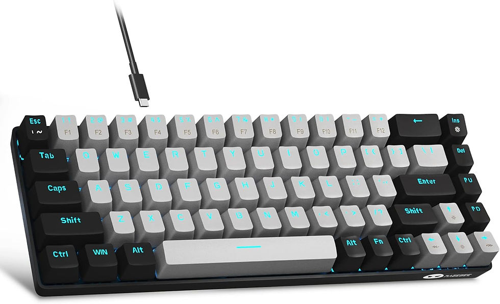Thumbnail: MageGee Portable 60% Mechanical Gaming Keyboard, MK-Box LED Backlit Compact 68 