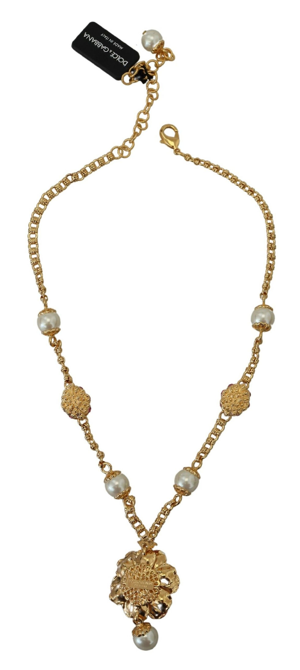 Thumbnail: Elegant Floral Statement Charm Necklace