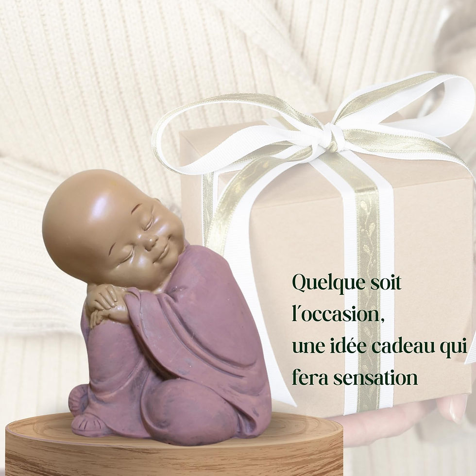 Thumbnail: Zen'Light, Baby Buddha statyett SB3 - Zen dekoration och Feng Shui - för att ska