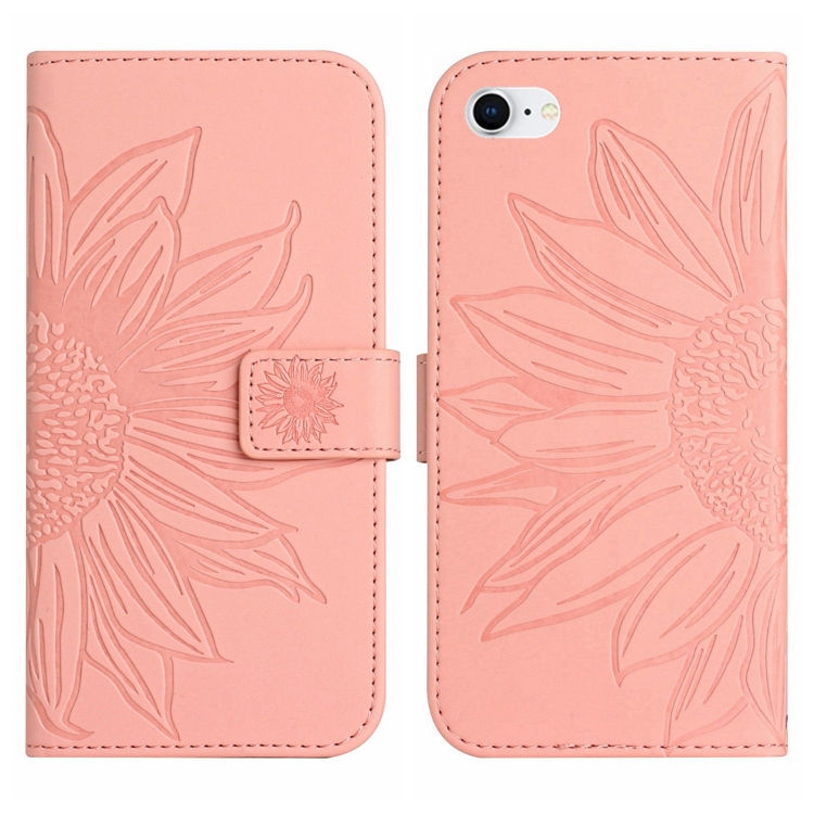 Thumbnail: Skin Feel Sun Flower Pattern Flip Leather Phone Case