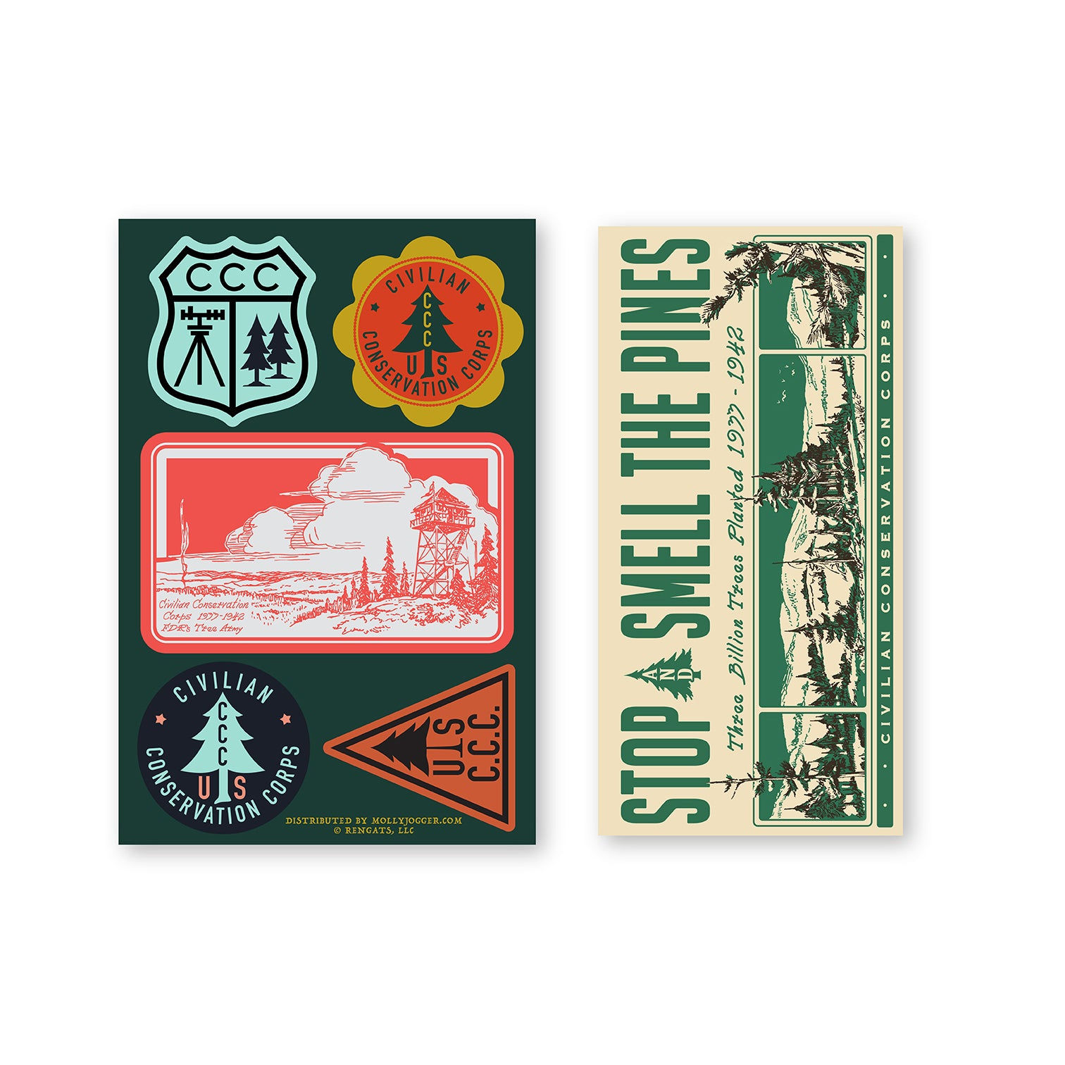 Civilian Conservation Corps Stickers