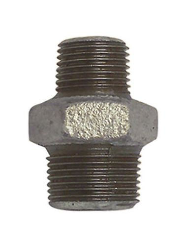 NIPPLO ZINCATO RIDOTTO M.M. 1 1/4x1/2 " TUBO FERRO RACCORDO NIPLES RIDUZIONE