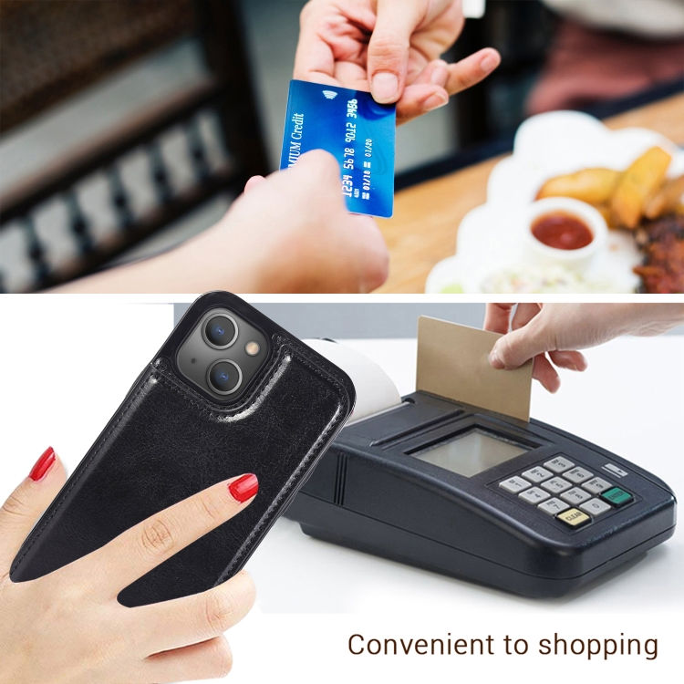 Thumbnail: Double Buckle Shockproof PU Protective Case with Card Slots & Holder
