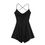 Thumbnail: Satin backless strap camisole ruffle edge A-list dress ﻿