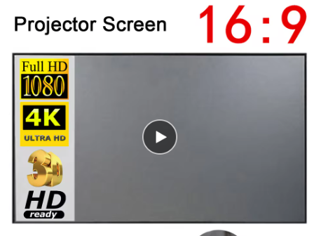Portable Anti-Light Projector Screen (One Set)