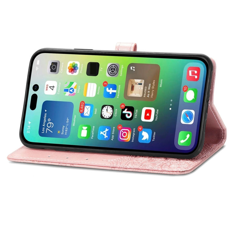 Thumbnail: Mandala Flower Embossed Leather Phone Case