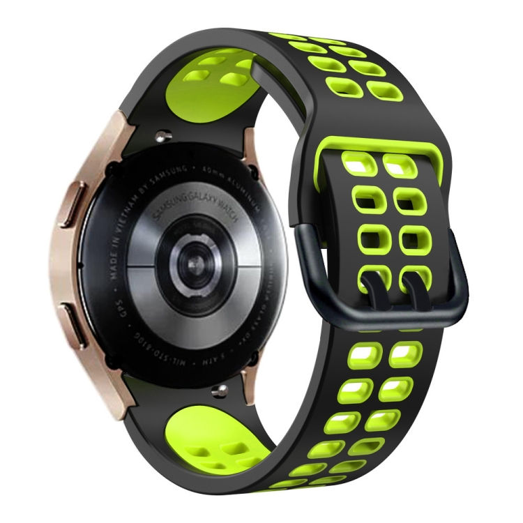 Thumbnail: 20mm Breathable Two-Color Silicone Watch Band