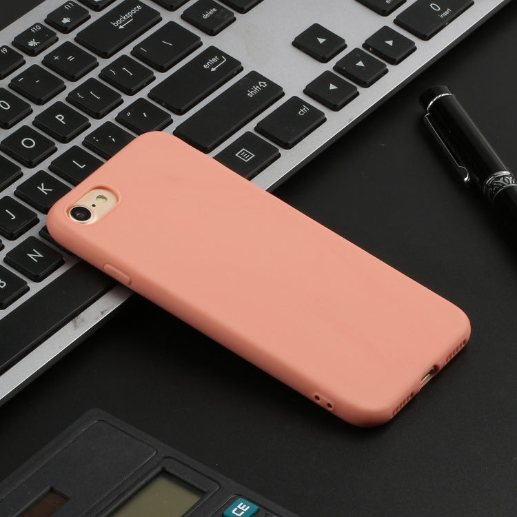 Thumbnail: For iPhone SE (2020) Solid Color Aatte TPU Phone Case