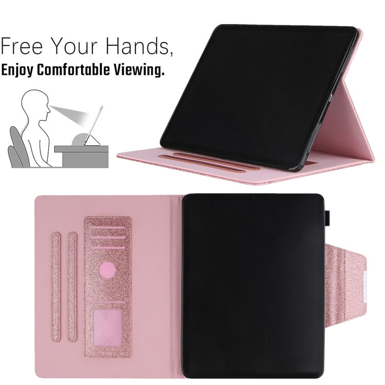 Thumbnail: Glitter Metal Buckle Leather Smart Tablet Case