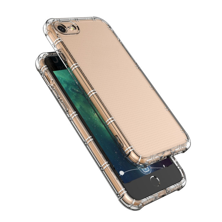 Thumbnail: Straight Edge Dual Bone-bits Shockproof TPU Clear Case
