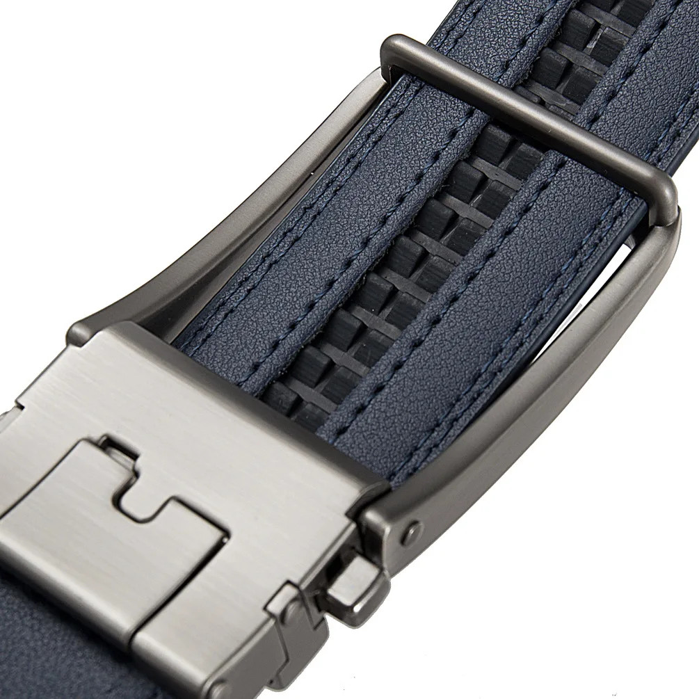 Click Belts For Men Designer Automatic Buckle Leath view 3