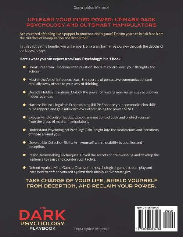 Thumbnail: The Dark Psychology Playbook [9-in-1]: 100+ Techniques of Influence and Manip...