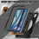 Thumbnail: Rotatable Holder Silicone Hybrid PC Tablet Case with Shoulder Strap