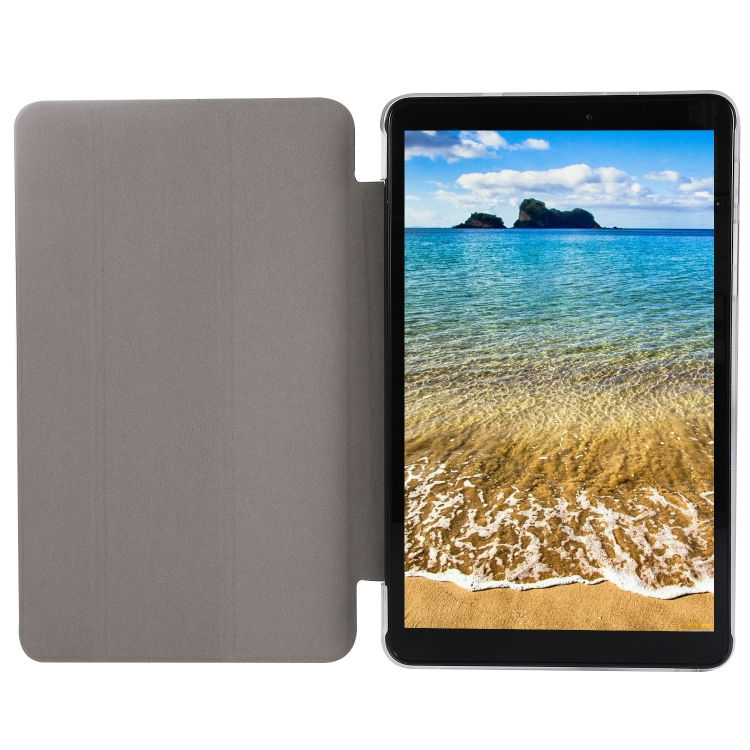 Thumbnail: Silk Texture Three-fold Horizontal Flip Leather Case with Holder & Pen Slot