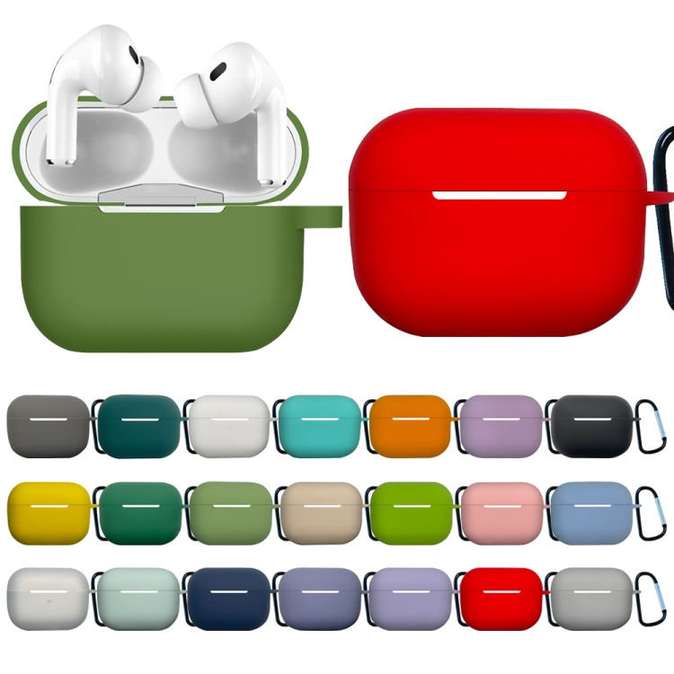 蓝牙耳机硅胶保护套 带扣, with Buckle, For AirPods Pro 2