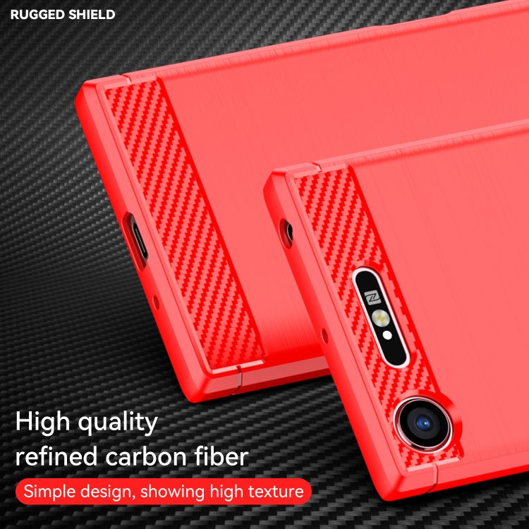 Thumbnail: Brushed Texture Carbon Fiber TPU Phone Case