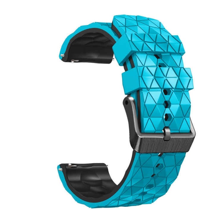 Thumbnail: 22mm Football Pattern Two-Color Silicone Strap