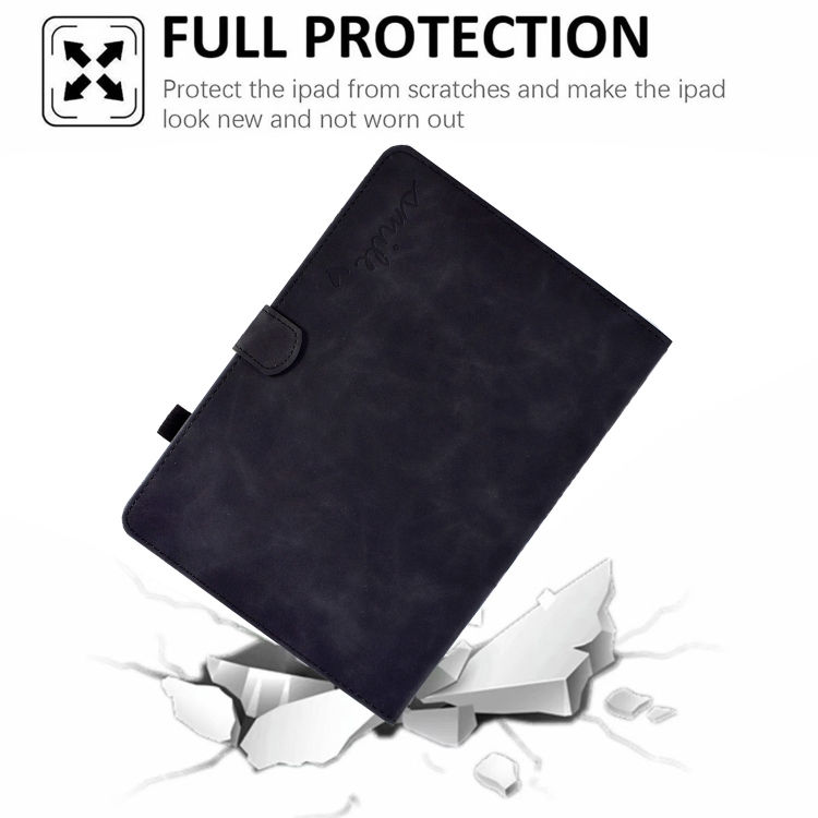 Thumbnail: Embossed Smile Flip Tablet Leather Smart Case