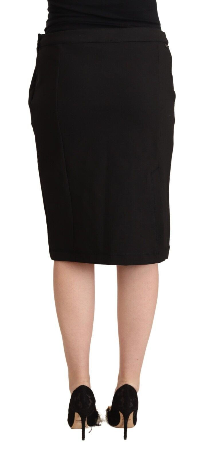Thumbnail: Chic Black Pencil Skirt Knee Length