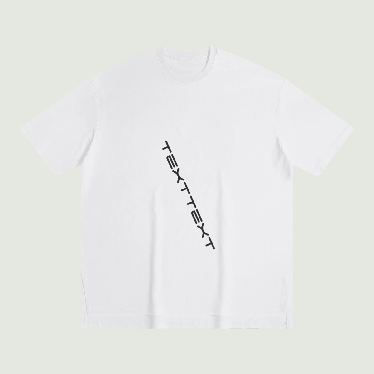 190G Unisex Slit Hem T-shirt