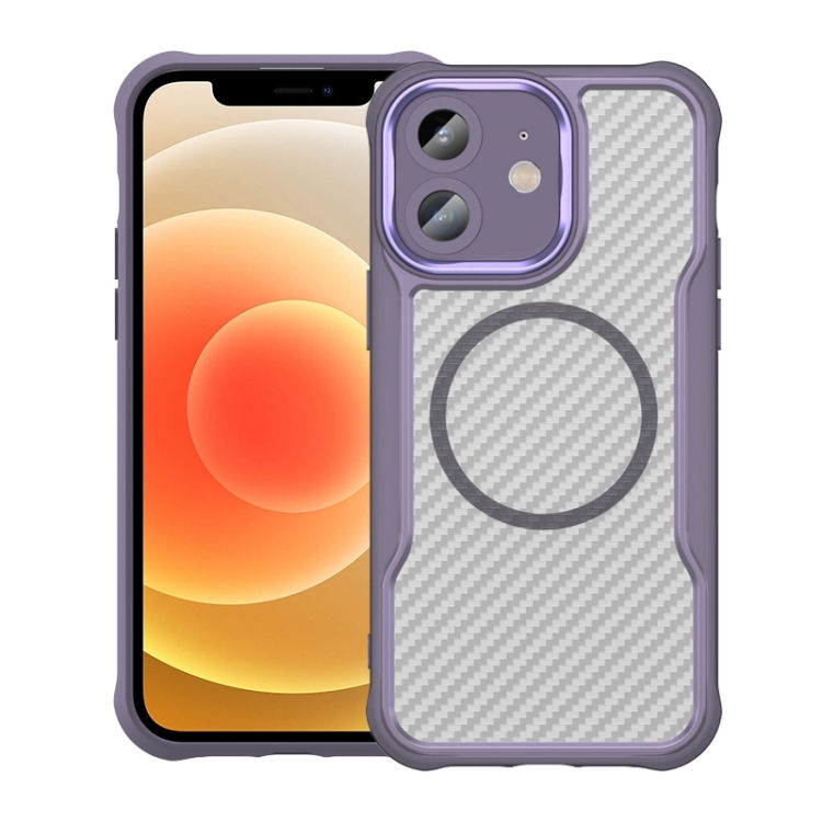 Thumbnail: Carbon Fiber Texture MagSafe Translucent Phone Case