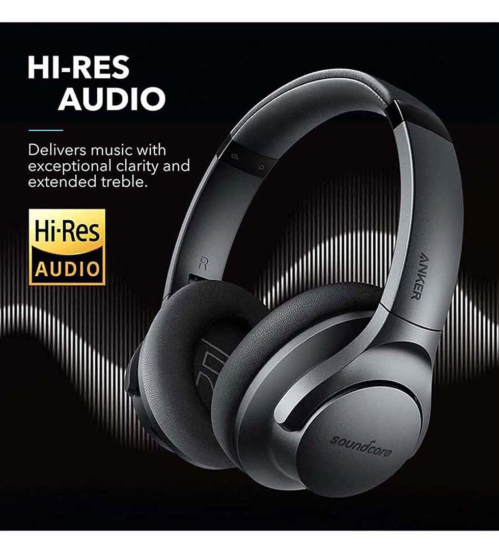 Thumbnail: Soundcore Anker Life Q20 Hybrid Active Noise Cancelling Headphones, Wireless Ove