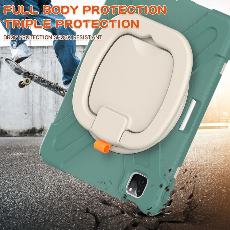 Thumbnail: Silicone Hybrid PC Tablet Case with Holder & Shoulder Strap