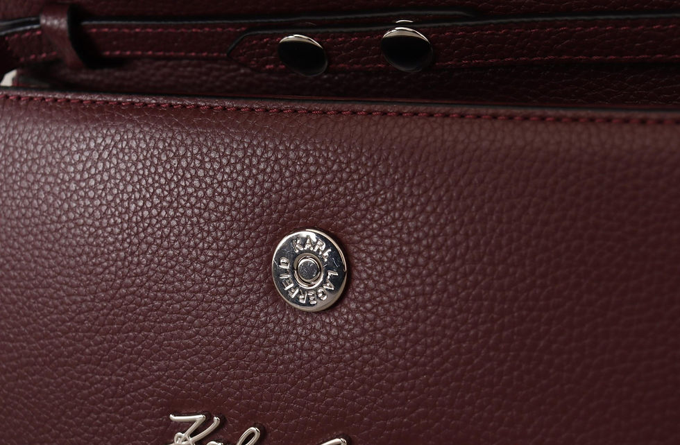 Thumbnail: Elegant Wine Leather Evening Clutch