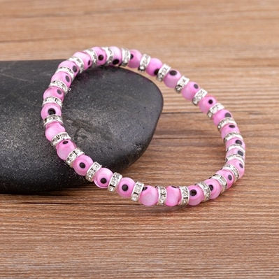 Miniatura: Nidin Hot Sale Lucky Evil Eye feito à mão pulseiras de corda elást22222222222222