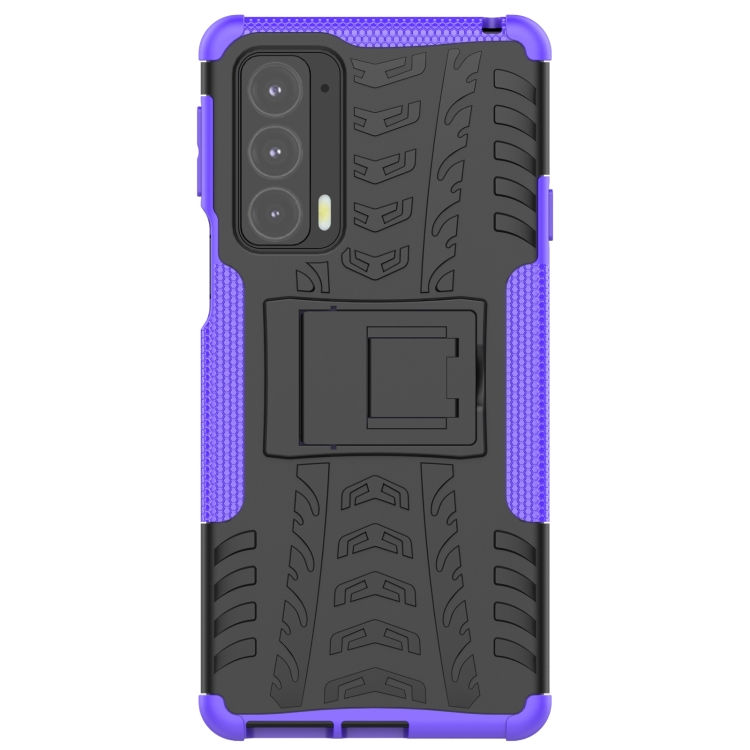 Thumbnail: Tire Texture Shockproof TPU+PC Protective Case with Holder