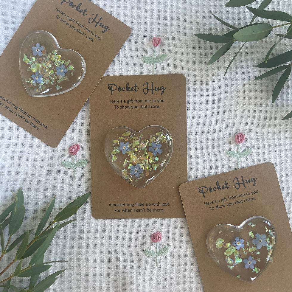 Thumbnail: Forget-me-not Heart Pocket Hug