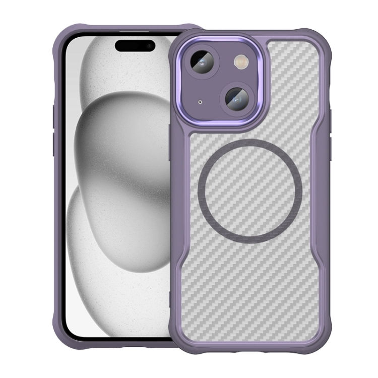 Thumbnail: Carbon Fiber Texture MagSafe Translucent Phone Case