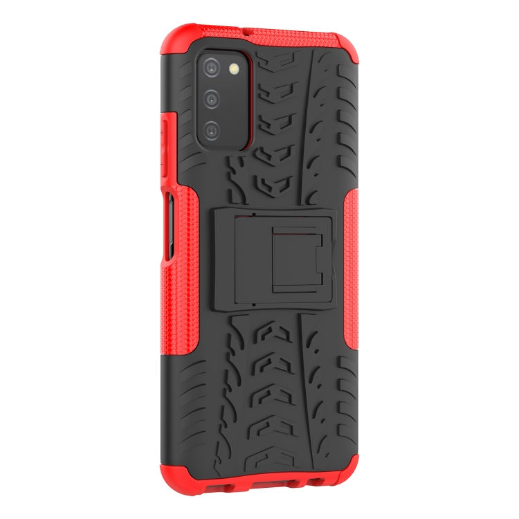 Thumbnail: Tire Texture Shockproof TPU+PC Protective Case with Holder