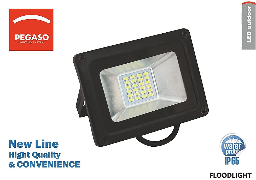 Thumbnail: PROIETTORE FARETTO FARO ILLUMINAZIONE LED ESTERNO LUCE FREDDA 6000K IP65 PEGA...