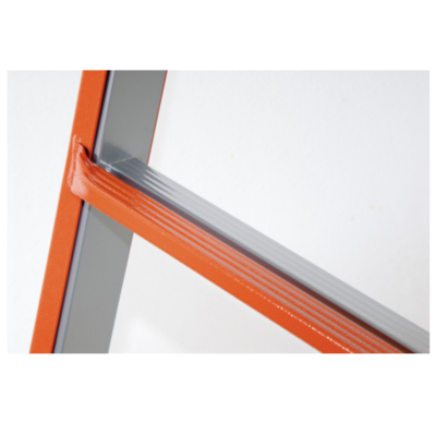 Thumbnail: SCALA ACCIAIO VERNICIATO TELESCOPICA PEPPINA 4+4 SUPER GIERRE ALTEZZA max 3.76