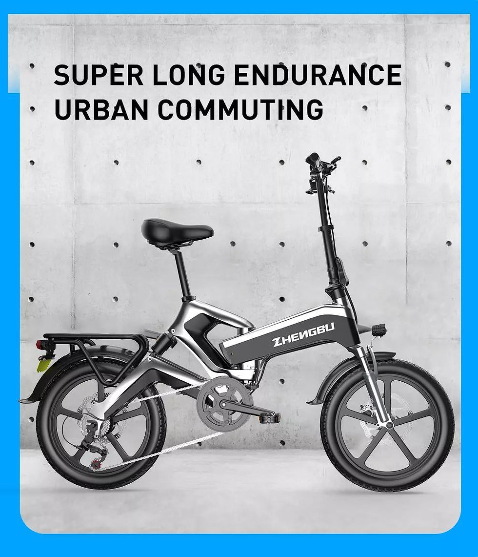 Thumbnail: ZHENGBU K6 16" dual full suspension electric bicycle 36v 48v 400w mini ebike 16 