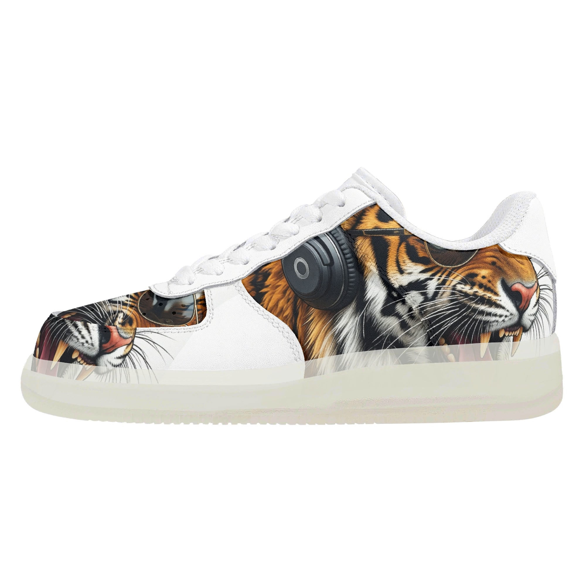 Men's Transparent Low Top Leather Shoes