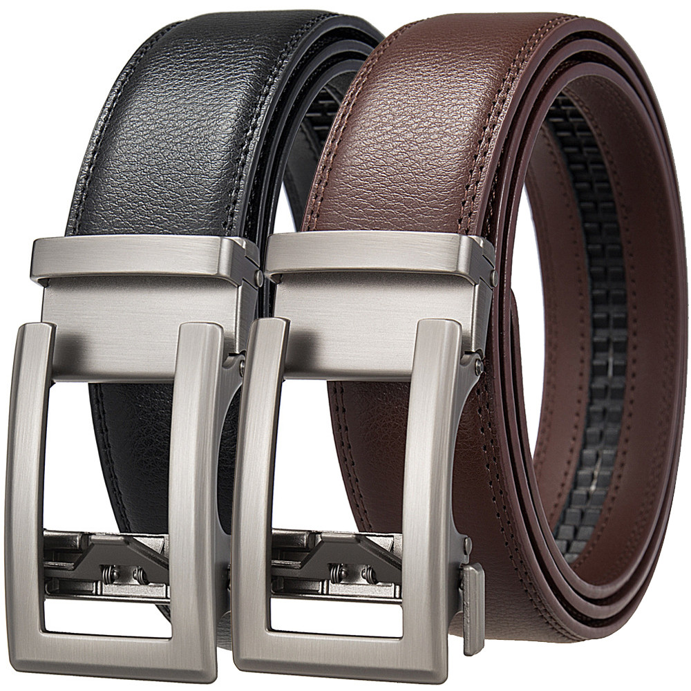 Business Belts For Men Leather Automatic Belt Waist Strap Des