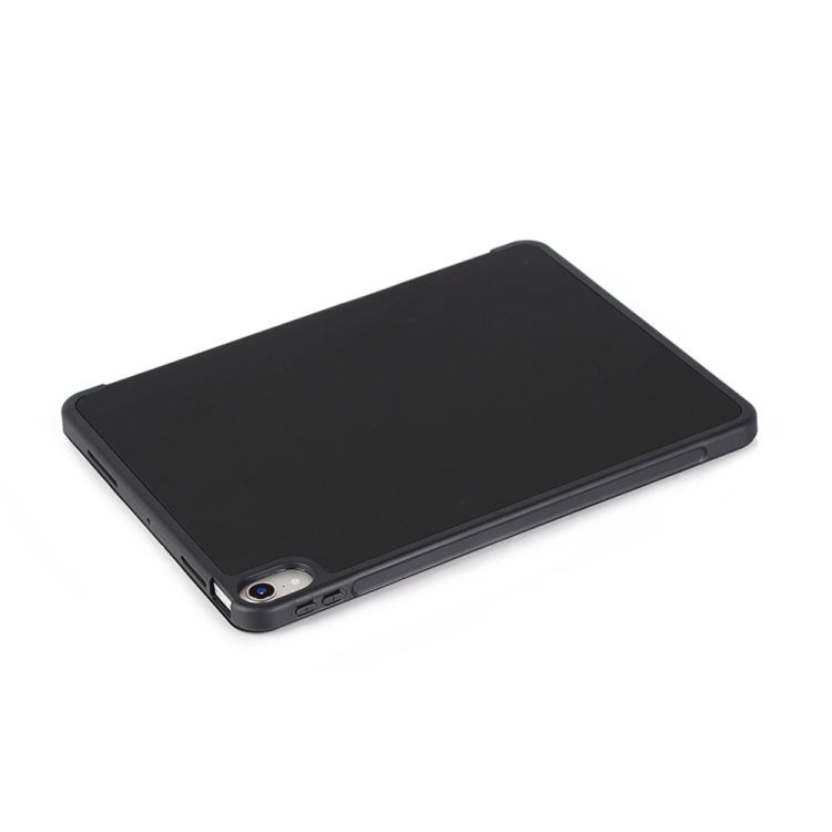 Thumbnail: Back Sticker Skin Feel Horizontal Flip Leather Case with Tri-fold Holder