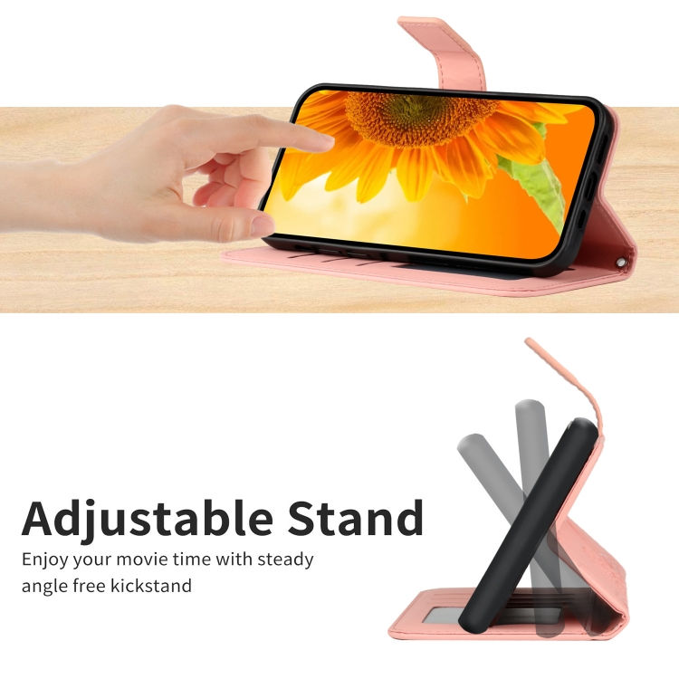Thumbnail: Skin Feel Sun Flower Pattern Flip Leather Phone Case