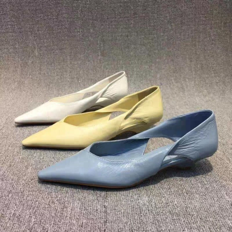 Shoes For Woman Comfortable Women'S Summer Footwear Moccasins Blue Low Heel Eleg
