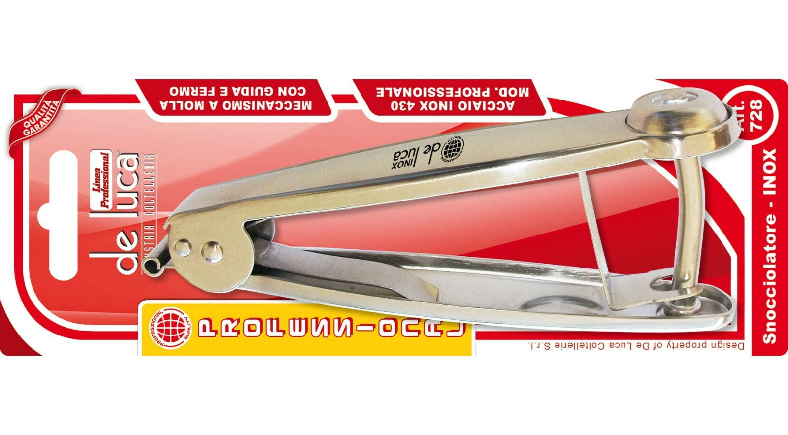 SNOCCIOLATORE ACCIAIO INOX PROFESSIONALE SNOCCIOLA OLIVE DENOCCIOLATORE DE LUCA